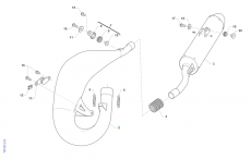Auspuffhalter komplett. # 21094`