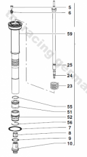 Marzocchi O-Ring Veschlusskappe 50 USD , # B528238.