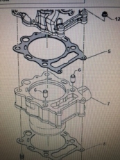 Zylinderkopfdichtung 250FI Twinpipe
