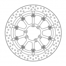 Moto Master Bremsscheibe für TM-racing HALO 320mm