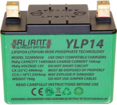 BATTERIE ALIANT YLP14 12V 14AH, # 68226