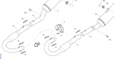 Auspuffflansch 450 Fi Twinpipe, # F27619