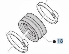 Verbindungsgummi Ansaugstutzen SMK4504TFi, # 13128`