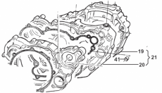 Motorgehäuse 450Fi Elektrostartversion mod 2015 bis, # F30031.