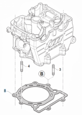 Zylinderkopfdichtung 450 SMK/MX, # F05865`