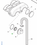 Wellendichtring Zentrifuge Ventildeckel. # F04361`