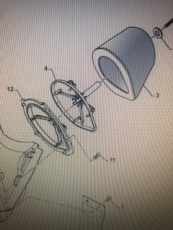 Luftfilterkäfig 4T alle modelle bis 2012, # F66507