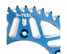 Kettenrad S-TEEL für TM moto - Alu/blau