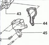 Dichtung Wasserpumpe 125cc  mod  01 bis 05, # 05523