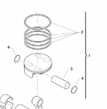 Kolbenringkit 4T 450 , # F11389`