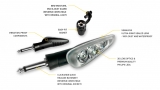 CLICK´N´RIDE Ersatz LED Blinker mit Schnellverschluss, hinten links oder vorne rechts