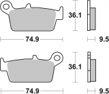 Bremsbeläge SBS 604SI TM moto Sinter hinten 2001-2004