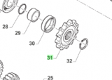 Ritzel original TM Moto Z12 5/8X1/4 250 und 300ccm, # 40212`